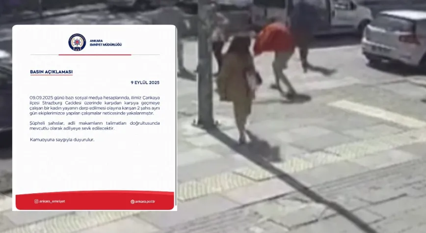 Ankara Emniyeti: Kadın Yayaya Saldıran 2 Kişi Yakalandı