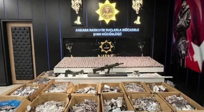 Ankara’da Zehir Tacirlerine Ağır Darbe! 1.9 Milyon Uyuşturucu Hap Yakalandı