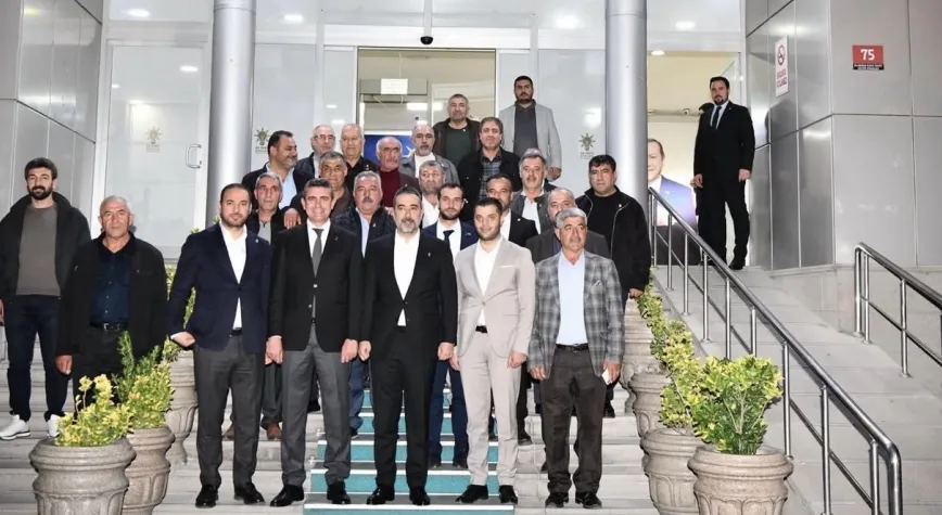 HAYMANA BELEDİYE BAŞKANI LEVENT KOÇ VE MUHTARLAR AK PARTİ ANKARA İL BAŞKANLIĞINDA